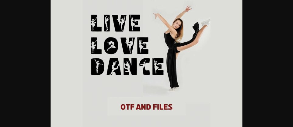 Live Love Dance Font Poster 3