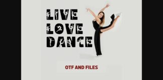 Live Love Dance Font Poster 1