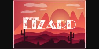 Lizard Font Poster 1