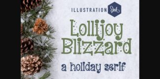 Lollijoy Blizzard Font Poster 1