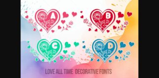 Love All Time Font Poster 1