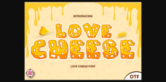 Love Cheese Font Poster 1