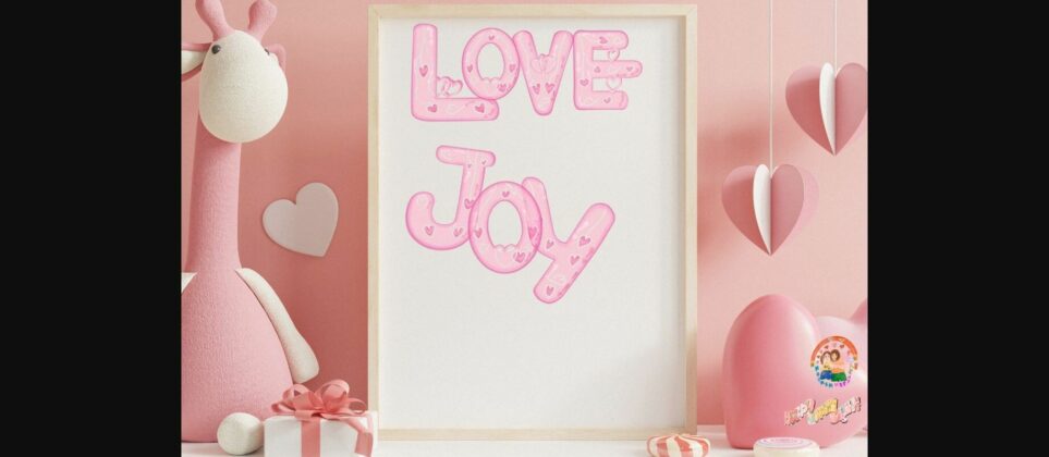 Love Cute Font Poster 5