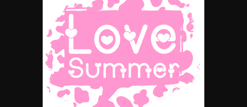 Love Heart Font Poster 5