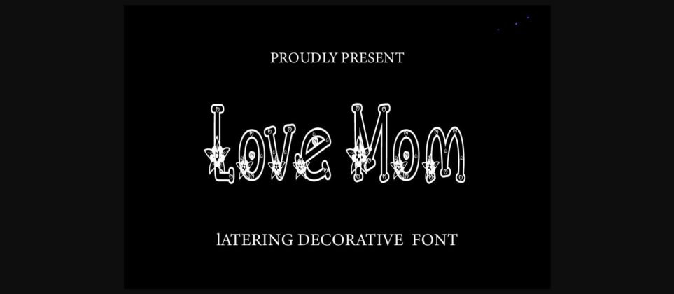 Love Mom Font Poster 3