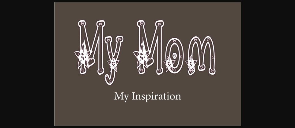 Love Mom Font Poster 4