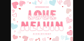 Love Nelvin Font Poster 1