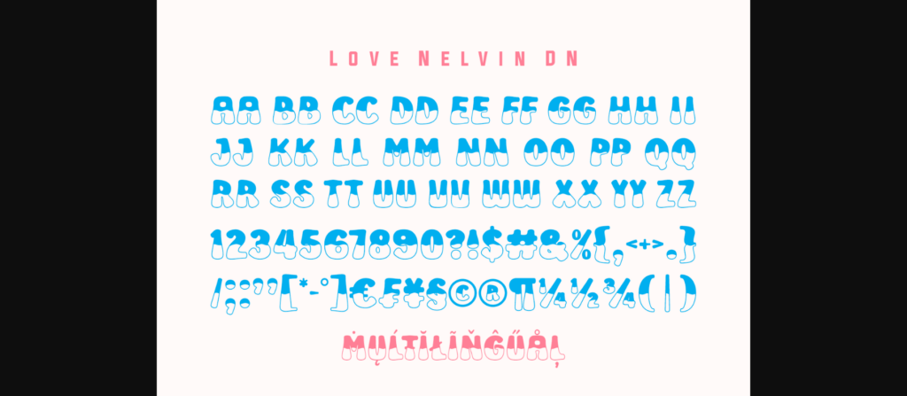 Love Nelvin Font Poster 7