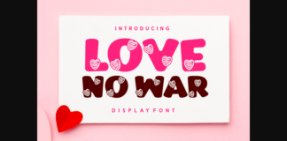 Love No War Font Poster 1