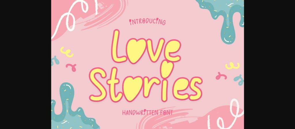 Love Stories Font Poster 3