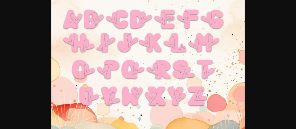 Love Valentine Font Poster 4