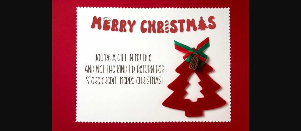 Love You Christmas Font Poster 4