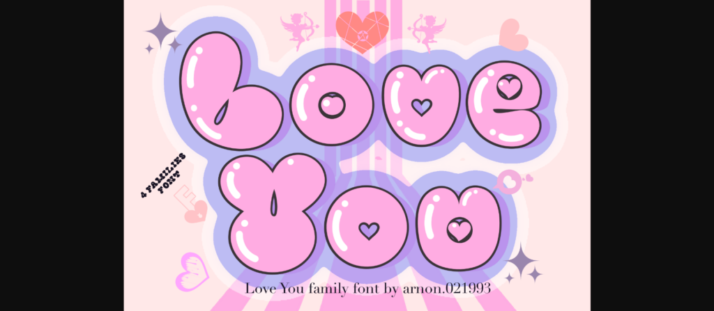 Love You Font Poster 1