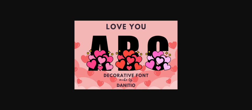 Love You Font Poster 3