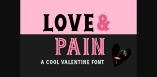 Love and Pain Font Poster 1