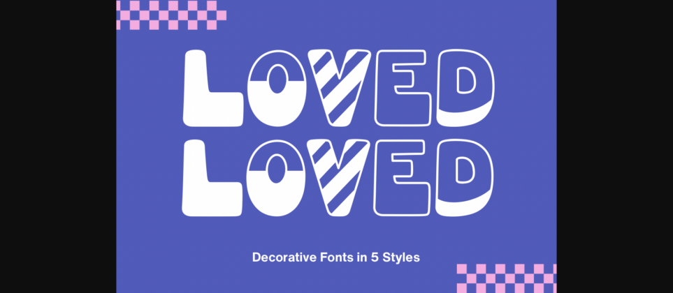 Loved Font Poster 3