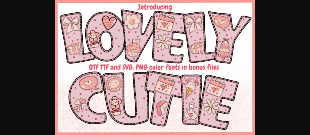 Lovely Cutie Font Poster 3