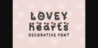 Lovey Hearts Font Poster 1