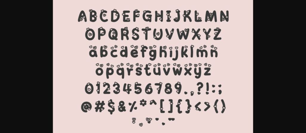 Lovey Hearts Font Poster 10