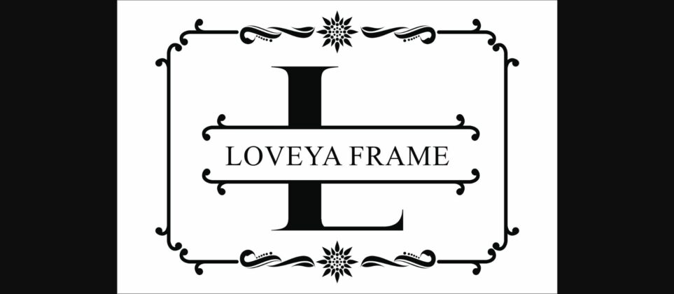 Loveya Frame Font Poster 3