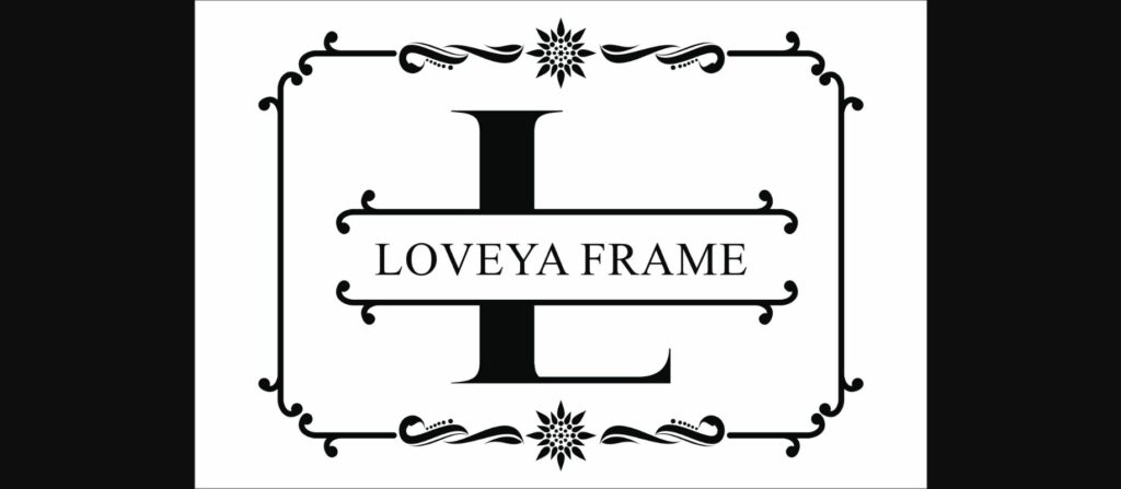 Loveya Frame Font Poster 1