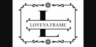 Loveya Frame Font Poster 1