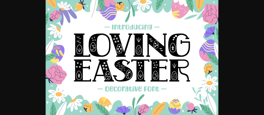 Loving Easter Font Poster 3