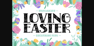 Loving Easter Font Poster 1