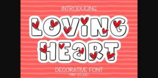 Loving Heart Font Poster 1