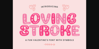 Loving Stroke Font Poster 1