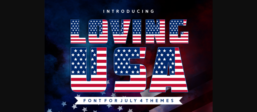 Loving Usa Font Poster 3