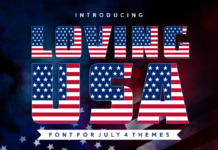 Loving Usa Font Poster 1