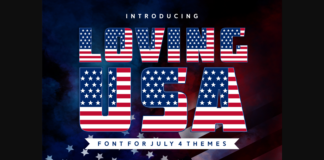 Loving Usa Font Poster 1