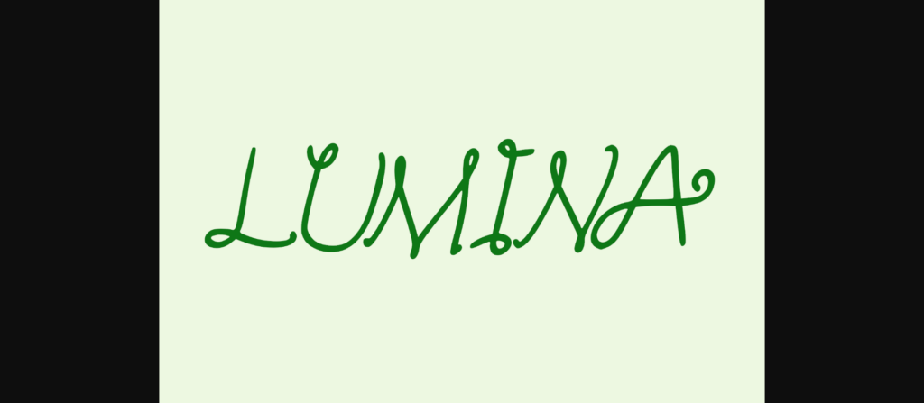 Lumina Font Poster 3