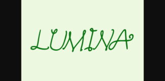 Lumina Font Poster 1