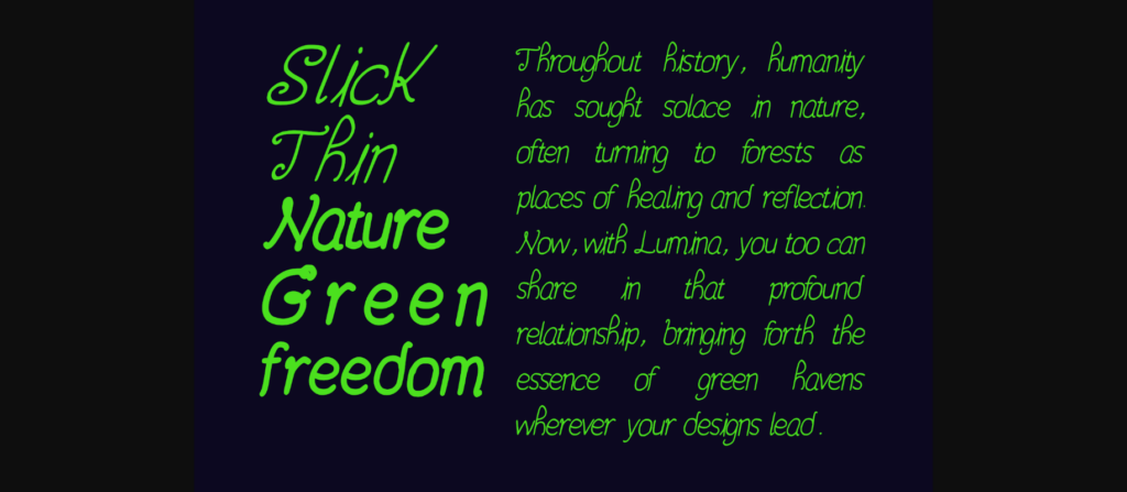 Lumina Font Poster 4