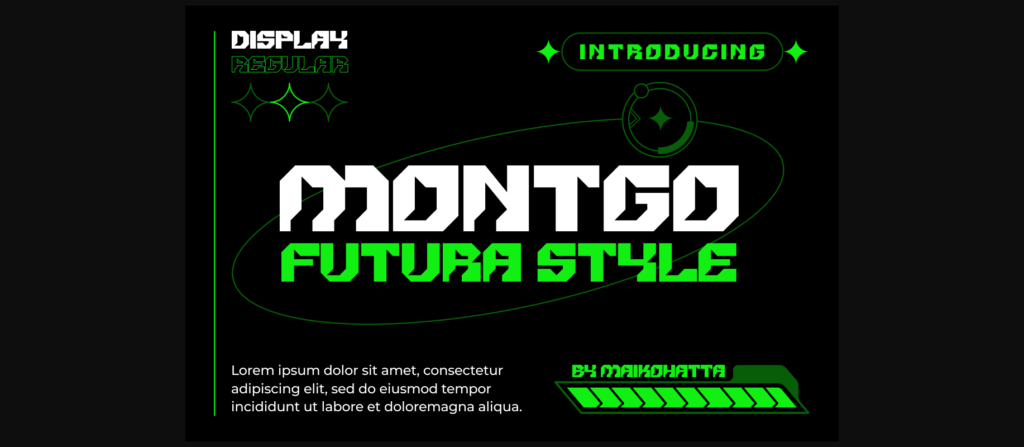 Montgo Font Poster 3