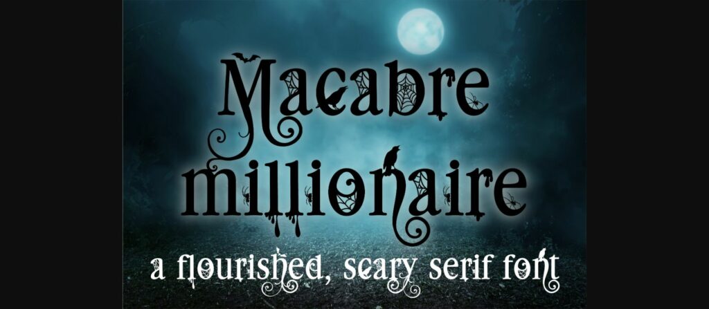 Macabre Millionaire Font Poster 3