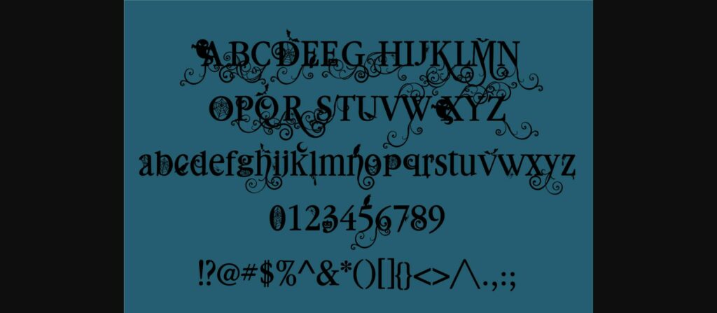 Macabre Millionaire Font Poster 4