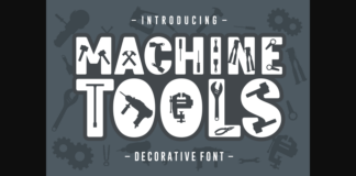 Machine Tools Font Poster 1