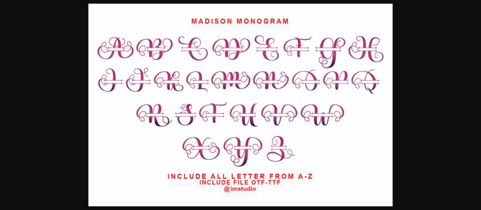 Madison Font Poster 5