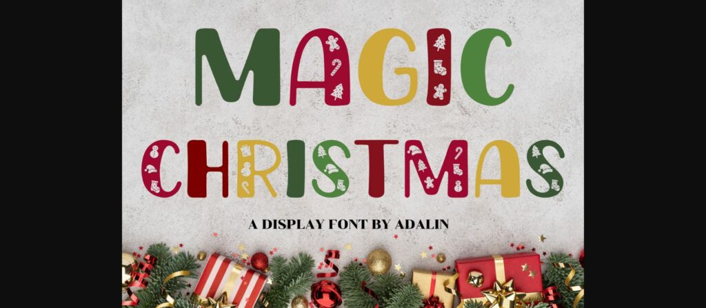 Magic Christmas Font Poster 1