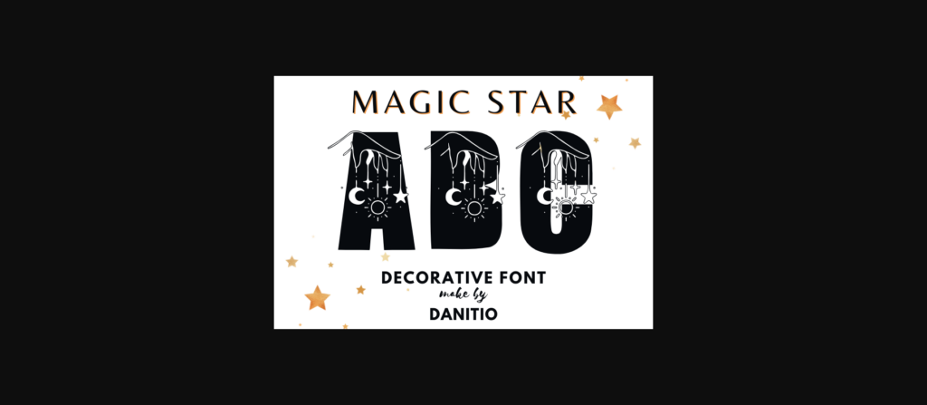 Magic Star Font Poster 1