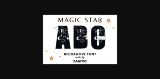 Magic Star Font Poster 1
