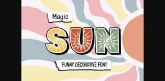 Magic Sun Font Poster 1