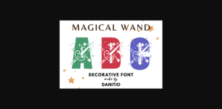 Magical Wand Font Poster 1