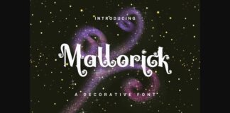 Mallorick Font Poster 1