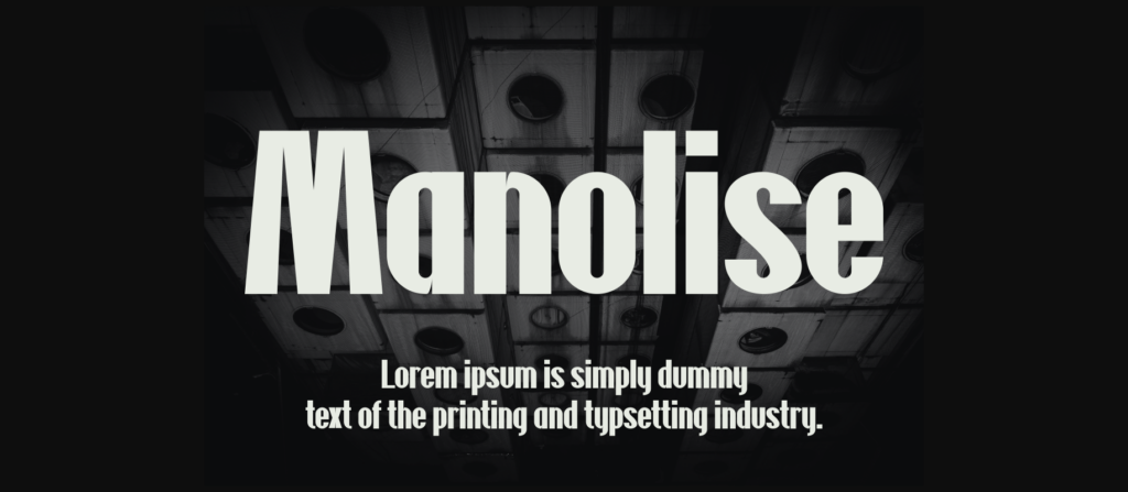 Manolise Font Poster 6