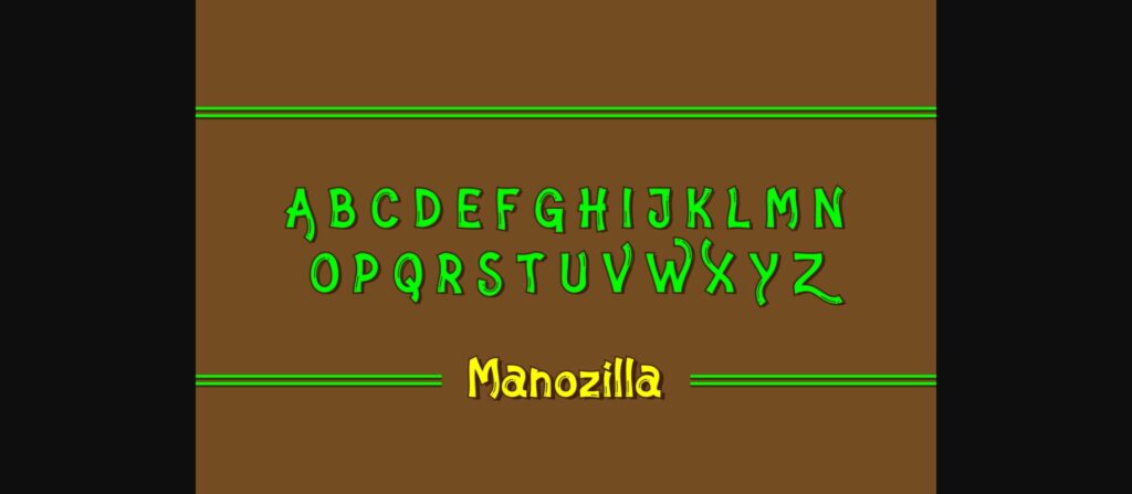 Manozilla Font Poster 5