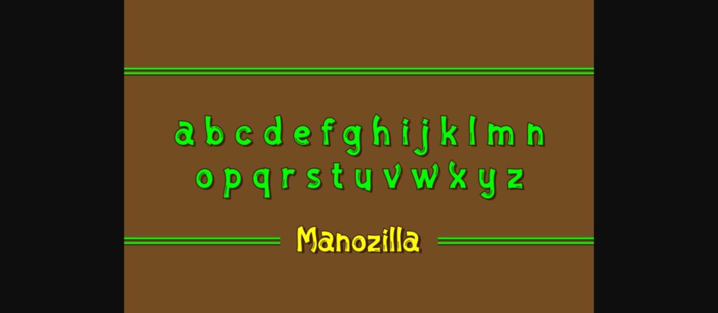 Manozilla Font Poster 6